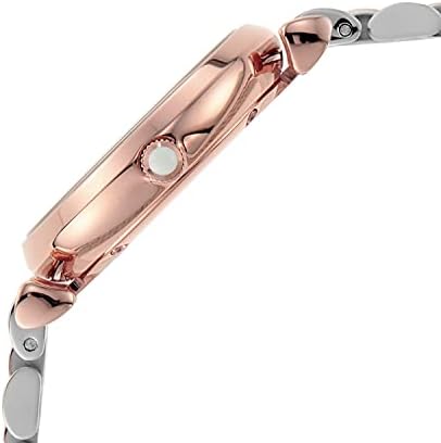 Emporio Armani Gianni T Bar Quartz White Dial Two Tone Steel Strap Watch For Women - AR80035 - Image 6